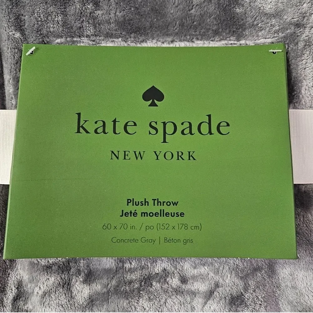 RARE! 🔥Kate Spade Faux Fur Throw Blanket!
